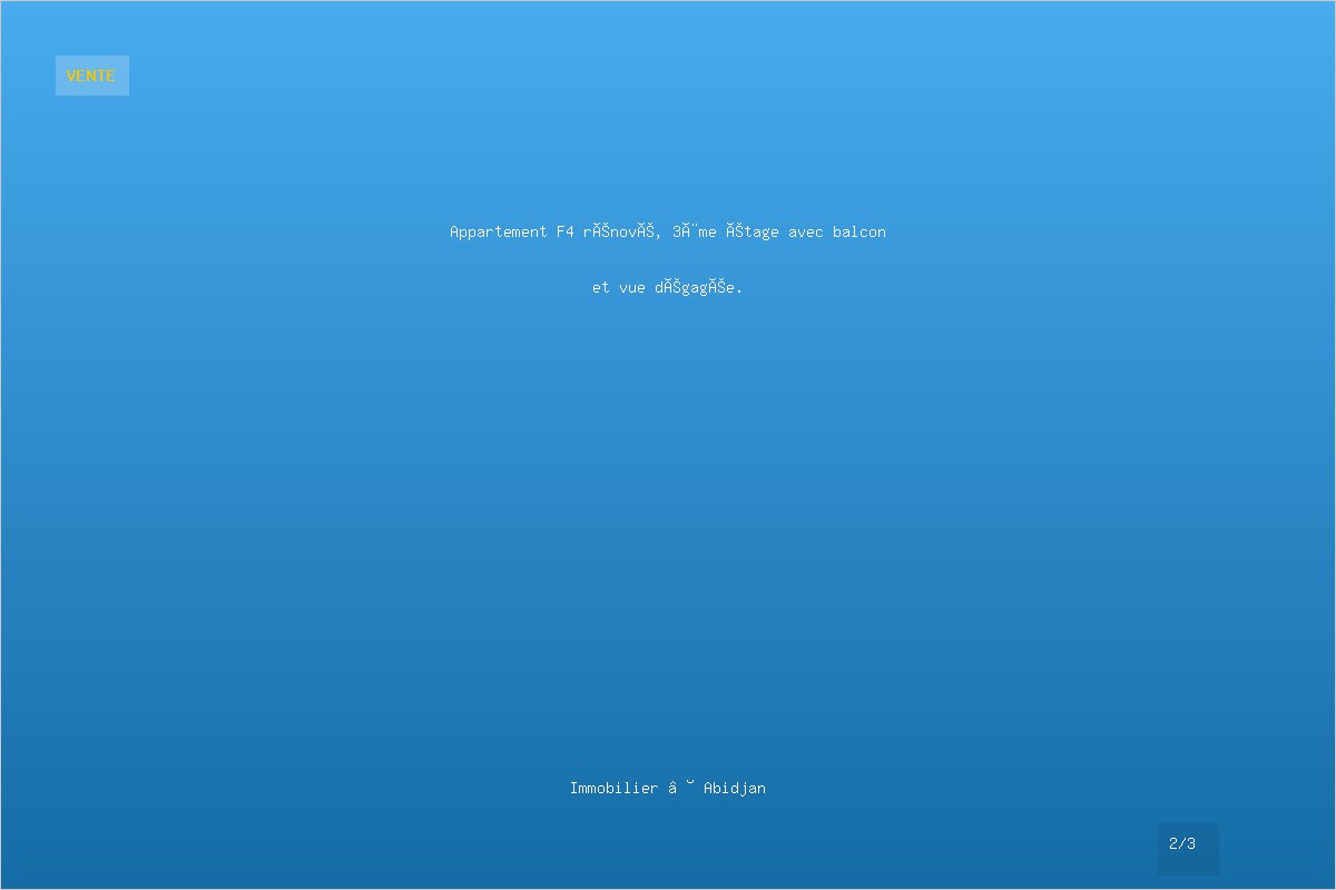 Appartement F4 de standing à Yopougon - Image 2